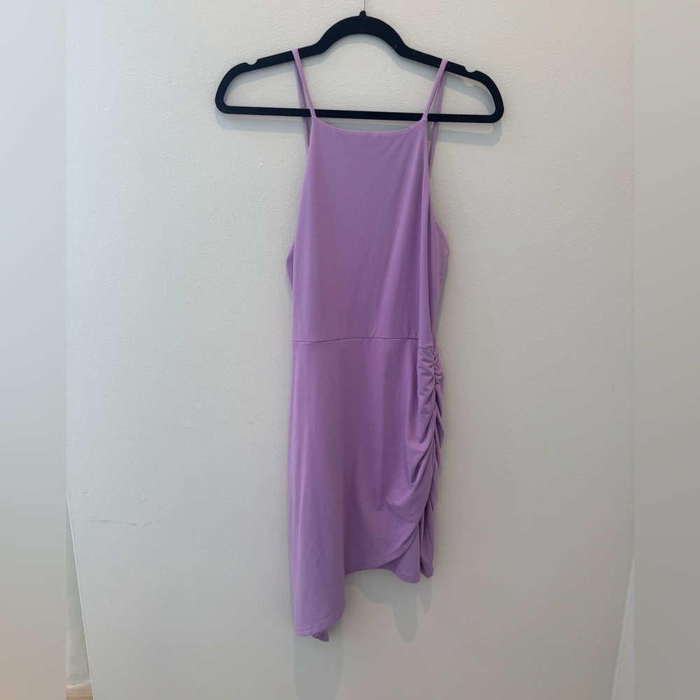 Lavender Ruched Dress